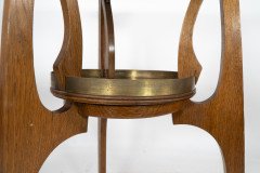 Gustave Serrurier-Bovy Style, an Oak Secessionist Side Table with Octagonal Top - Thumbnail 13