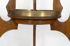 Gustave Serrurier-Bovy Style, an Oak Secessionist Side Table with Octagonal Top - Thumbnail 14