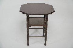 James Plucknett Attributed Probably for Collier and Plucknett. a Fine Aesthetic Movement Walnut Two-tier Side Table - Thumbnail 2