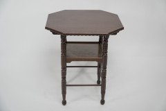 James Plucknett Attributed Probably for Collier and Plucknett. a Fine Aesthetic Movement Walnut Two-tier Side Table - Thumbnail 3