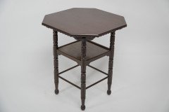 James Plucknett Attributed Probably for Collier and Plucknett. a Fine Aesthetic Movement Walnut Two-tier Side Table - Thumbnail 4