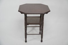 James Plucknett Attributed Probably for Collier and Plucknett. a Fine Aesthetic Movement Walnut Two-tier Side Table - Thumbnail 5