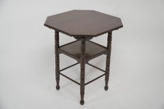 James Plucknett Attributed Probably for Collier and Plucknett. a Fine Aesthetic Movement Walnut Two-tier Side Table - Thumbnail 6