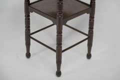 James Plucknett Attributed Probably for Collier and Plucknett. a Fine Aesthetic Movement Walnut Two-tier Side Table - Thumbnail 8