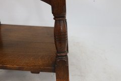 Liberty & Co. An Arts & Crafts Oak Revolving Bookcase Table on Square Turned Legs - Thumbnail 13