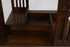 Liberty & Co. An Arts & Crafts Oak Revolving Bookcase Table on Square Turned Legs - Thumbnail 15