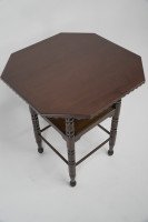 James Plucknett Attributed Probably for Collier and Plucknett. a Fine Aesthetic Movement Walnut Two-tier Side Table - Thumbnail 16