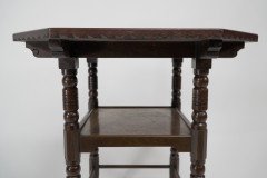 James Plucknett Attributed Probably for Collier and Plucknett. a Fine Aesthetic Movement Walnut Two-tier Side Table - Thumbnail 18