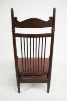 E. W. Godwin Style Of, an Aesthetic Movement Oak High Back Low Seat Chair - Thumbnail 7