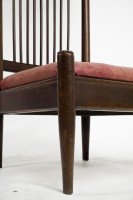 E. W. Godwin Style Of, an Aesthetic Movement Oak High Back Low Seat Chair - Thumbnail 11