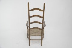 Liberty and Co. an Arts & Crafts High Back Ladder Back Rush Seat Armchair - Thumbnail 4