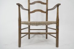 Liberty and Co. an Arts & Crafts High Back Ladder Back Rush Seat Armchair - Thumbnail 6