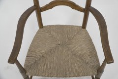 Liberty and Co. an Arts & Crafts High Back Ladder Back Rush Seat Armchair - Thumbnail 7
