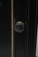 Heal & Son Aesthetic Movement Ebonized & Gilt Bedside Cupboard With Marble Top - Thumbnail 11