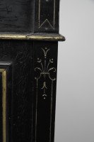 Heal & Son Aesthetic Movement Ebonized & Gilt Bedside Cupboard With Marble Top - Thumbnail 12