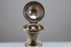 Greenwood & Watts. Pair of Gothic Revival Silver Mounted Glass Communion Cruets - Thumbnail 9