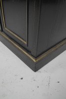 Heal & Son Aesthetic Movement Ebonized & Gilt Bedside Cupboard With Marble Top - Thumbnail 16