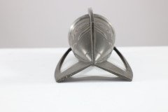 Archibald Knox Liberty & Co English Pewter 0226 an Embossed Pewter Rocket Vase - Thumbnail 8