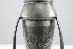 Archibald Knox Liberty & Co English Pewter 0226 an Embossed Pewter Rocket Vase - Thumbnail 10