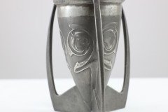 Archibald Knox Liberty & Co English Pewter 0226 an Embossed Pewter Rocket Vase - Thumbnail 11