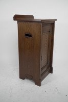 Lambs of Manchester. A Gothic Revival Bedside Cabinet with Carved Floral Details - Thumbnail 6
