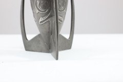 Archibald Knox Liberty & Co English Pewter 0226 an Embossed Pewter Rocket Vase - Thumbnail 12