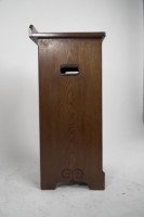 Lambs of Manchester. A Gothic Revival Bedside Cabinet with Carved Floral Details - Thumbnail 8