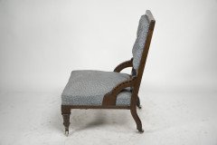 John Pollard Seddon, attributed. Probably for C. Seddon a Gothic Revival Nursing Chair - Thumbnail 3