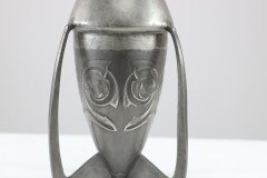 Archibald Knox Liberty & Co English Pewter 0226 an Embossed Pewter Rocket Vase - Thumbnail 13