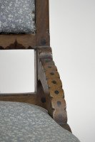 John Pollard Seddon, attributed. Probably for C. Seddon a Gothic Revival Nursing Chair - Thumbnail 7