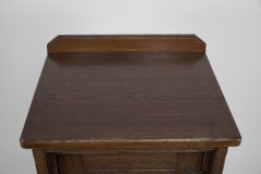 Lambs of Manchester. A Gothic Revival Bedside Cabinet with Carved Floral Details - Thumbnail 15