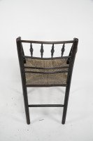 William Morris, an Arts and Crafts Ebonised Rush Seat Sussex Armchair - Thumbnail 11