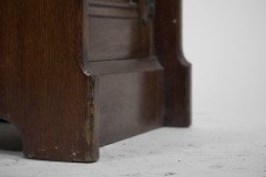 Lambs of Manchester. A Gothic Revival Bedside Cabinet with Carved Floral Details - Thumbnail 19