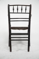 William Morris, an Arts and Crafts Ebonised Rush Seat Sussex Armchair - Thumbnail 13