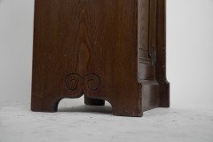 Lambs of Manchester. A Gothic Revival Bedside Cabinet with Carved Floral Details - Thumbnail 20