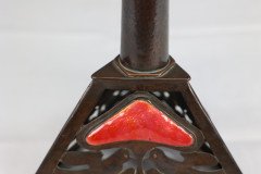Richard Rathbone, Attr to C F A Voysey Arts & Crafts Copper & Enamel Candlestick - Thumbnail 13