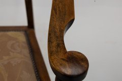 J. S. Henry Arts and Craft Walnut Armchair with Period Stylised Floral Fabric - Thumbnail 19
