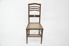 Shapland and Petter – Arts and Crafts Inlaid Oak Side Chair with Pierced Heart - Thumbnail 2