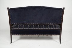 Collinson & Lock. an Anglo- Japanese Mahogany Settee with Carved & Scrolled Arms - Thumbnail 6