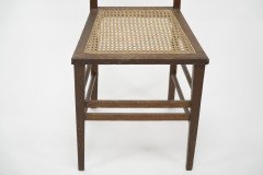 Shapland and Petter – Arts and Crafts Inlaid Oak Side Chair with Pierced Heart - Thumbnail 10
