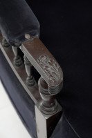 Collinson & Lock. an Anglo- Japanese Mahogany Settee with Carved & Scrolled Arms - Thumbnail 18