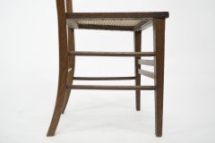 Shapland and Petter – Arts and Crafts Inlaid Oak Side Chair with Pierced Heart - Thumbnail 14