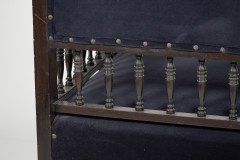 Collinson & Lock. an Anglo- Japanese Mahogany Settee with Carved & Scrolled Arms - Thumbnail 19
