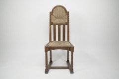 George Walton Attributed, Pair of Arts & Crafts Chairs with Bold Chequer Inlays - Thumbnail 3
