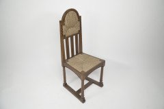 George Walton Attributed, Pair of Arts & Crafts Chairs with Bold Chequer Inlays - Thumbnail 4