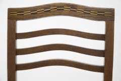 Shapland and Petter – Arts and Crafts Inlaid Oak Side Chair with Pierced Heart - Thumbnail 16