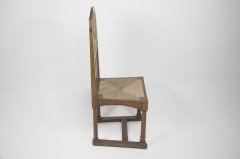 George Walton Attributed, Pair of Arts & Crafts Chairs with Bold Chequer Inlays - Thumbnail 5