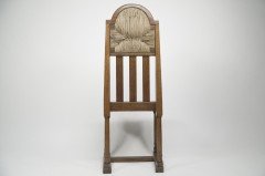 George Walton Attributed, Pair of Arts & Crafts Chairs with Bold Chequer Inlays - Thumbnail 6