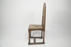 George Walton Attributed, Pair of Arts & Crafts Chairs with Bold Chequer Inlays - Thumbnail 7