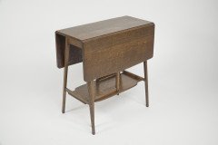 A Good Quality Arts & Crafts Oak Drop Leaf Side Table by Liberty and Co. - Thumbnail 5